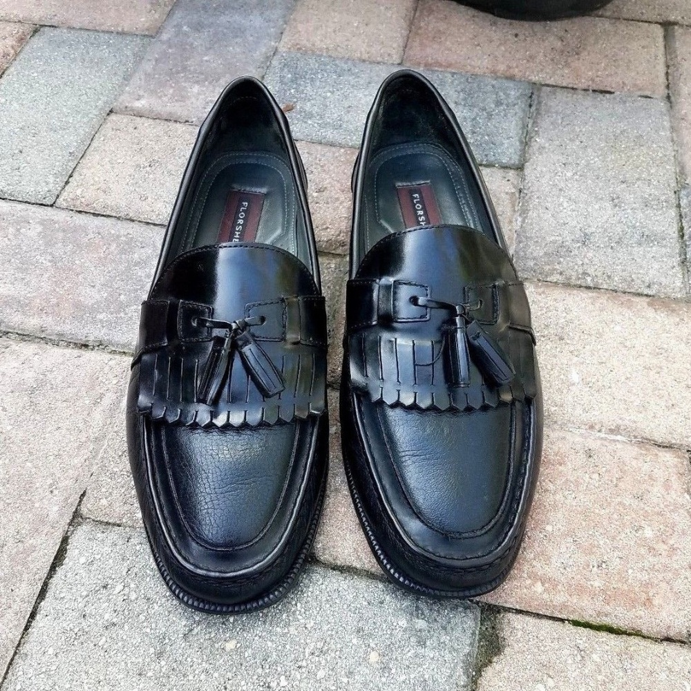 Florsheim Leather Slip On Loafers Size 9.5 EEE